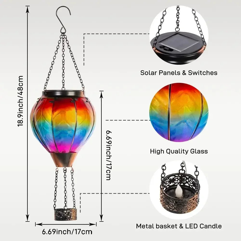Hot Air Balloon Solar LED Light